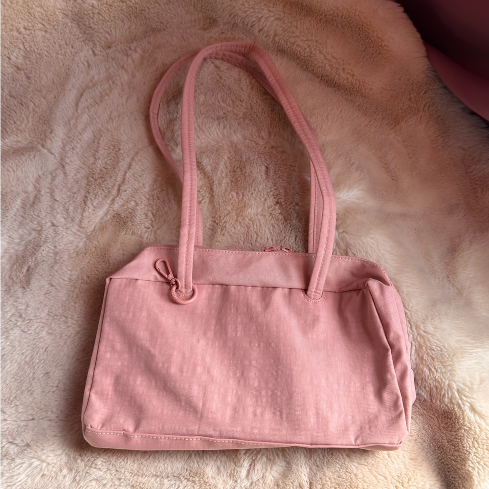 BAGGU Bowler Bag in Rose Tan